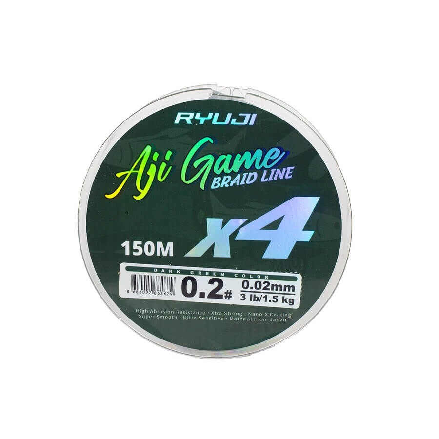 Ryuji Aji Game 4x 150 Mt Dark Green İp Misina