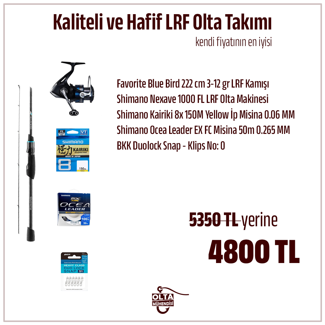 Kaliteli ve Hafif LRF Olta Takımı
