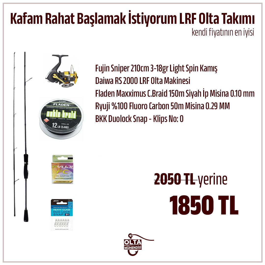 Kafam Rahat Başlamak İstiyorum LRF Olta Takımı