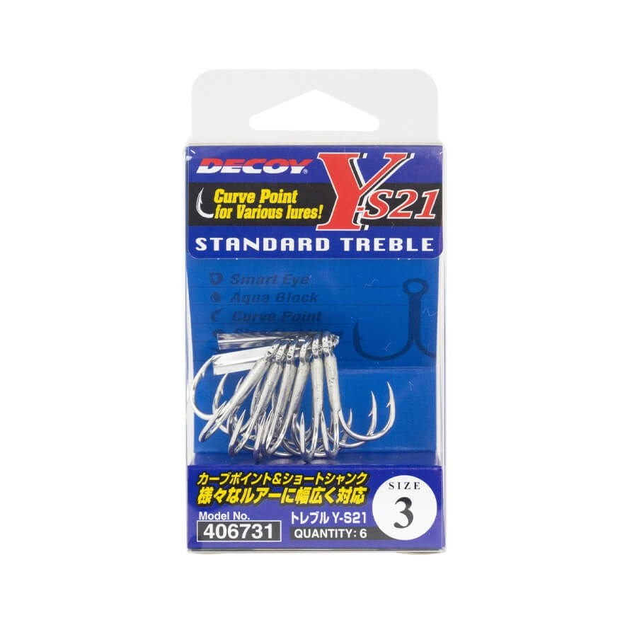 Decoy Y-S21 Standart Treble Üçlü Maket Balık İğnesi