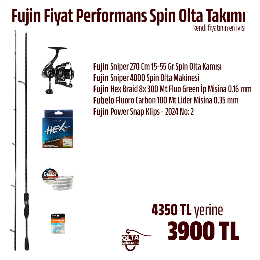 Fujin Fiyat Performans Spin Olta Takımı