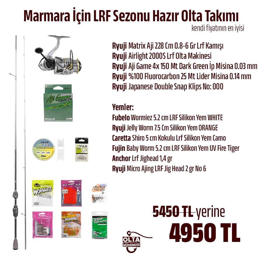 Marmara İçin LRF Sezonu Hazır Olta Takımı