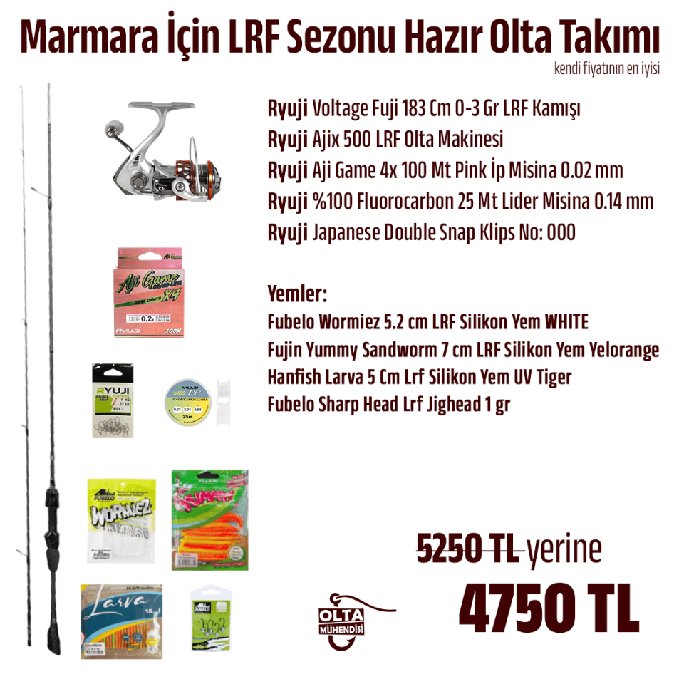 Marmara İçin LRF Sezonu Hazır Olta Takımı