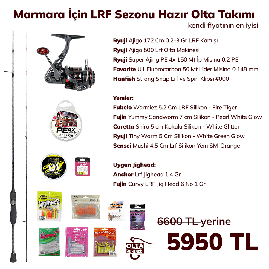 Marmara İçin LRF Sezonu Hazır Olta Takımı