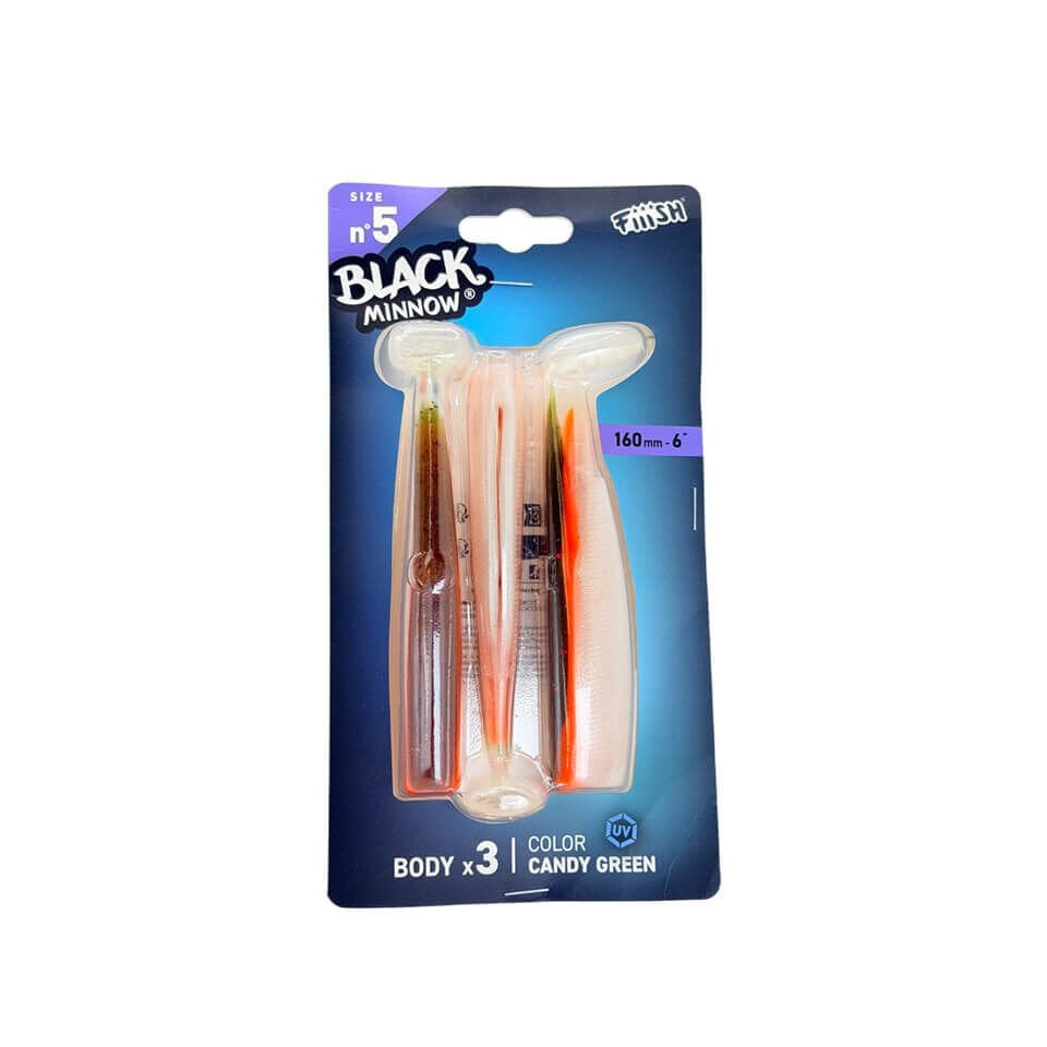 Fiiish Black Minnow BM160/5 BM795 3 Adet Gövde - Candy Green