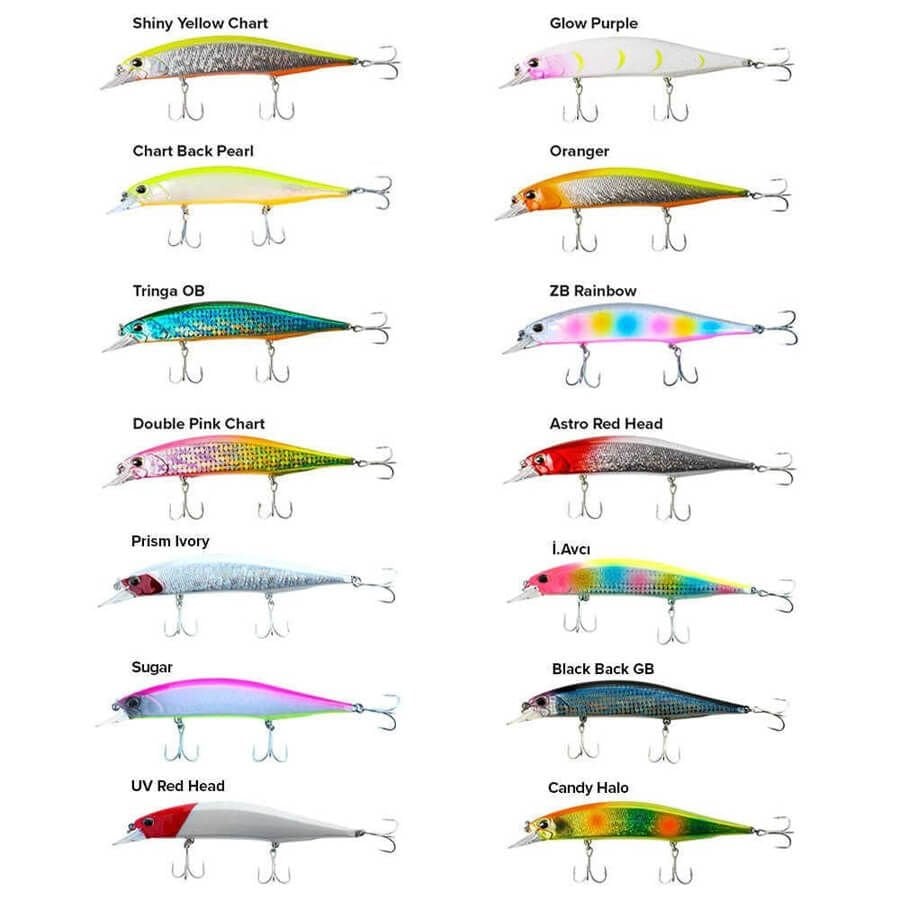 Fujin Jett Bait 120SP 12 Cm 18 Gr Maket Balık 012 Shiny Yellow Chart