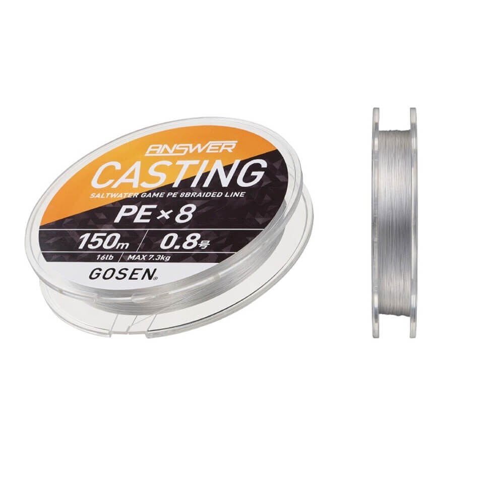 Gosen Answer Casting PE 8x 150 Mt Fine Silver İp Misina