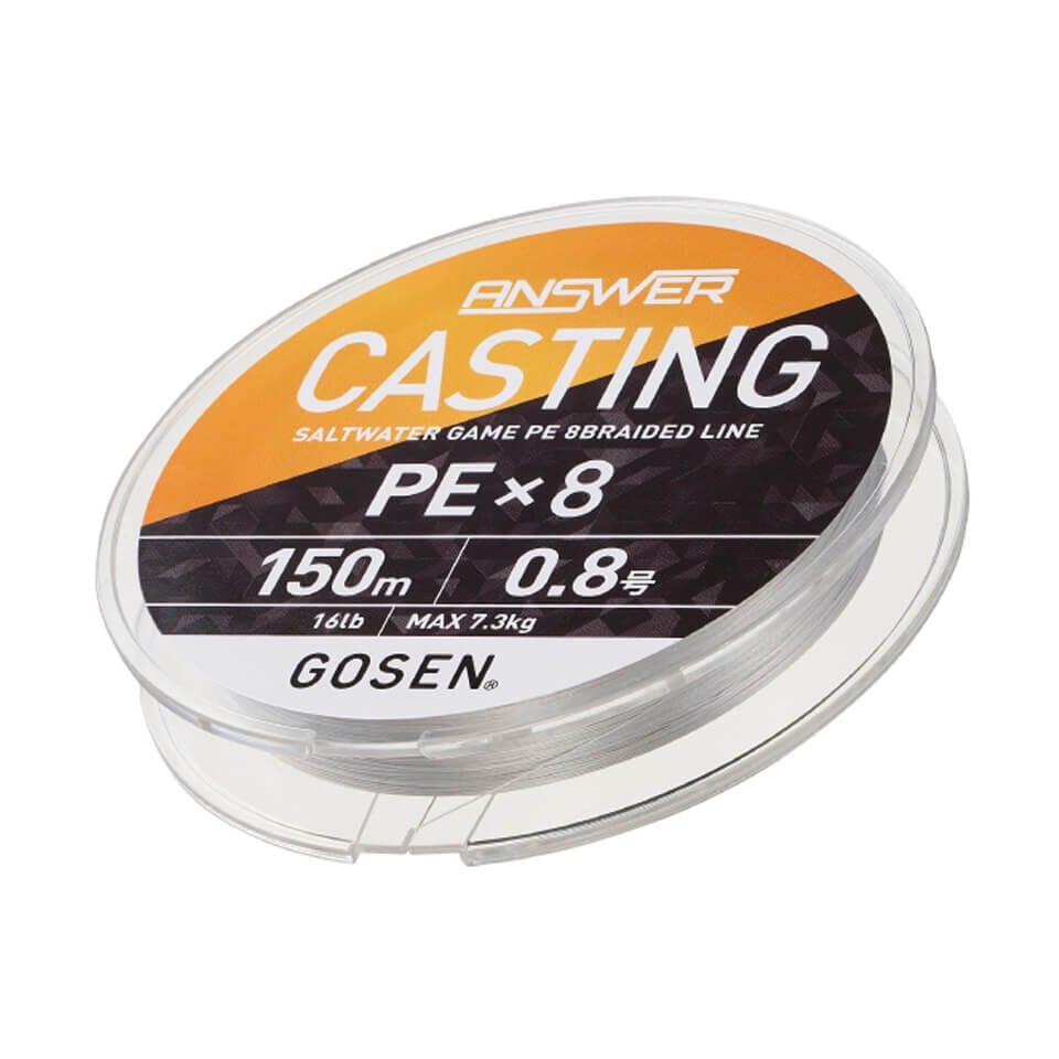 Gosen Answer Casting PE 8x 150 Mt Fine Silver İp Misina