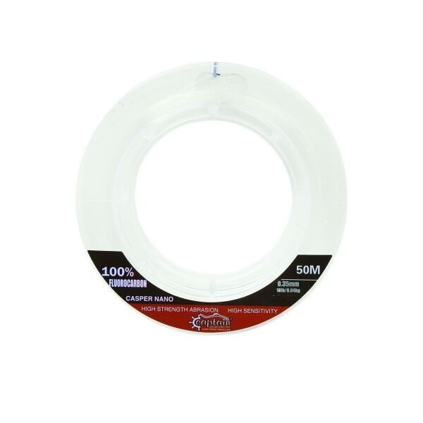 Captain Casper Nano %100 Fluorocarbon Misina 50 mt 0.35 MM