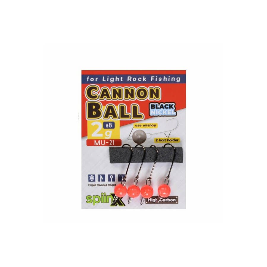 Spiinx Cannon Ball UV Pembe Jig Head