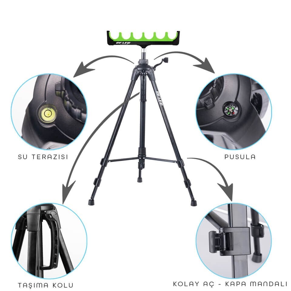 EFFE Ayarlanabilir Surf Tripod Kamış Tutacağı