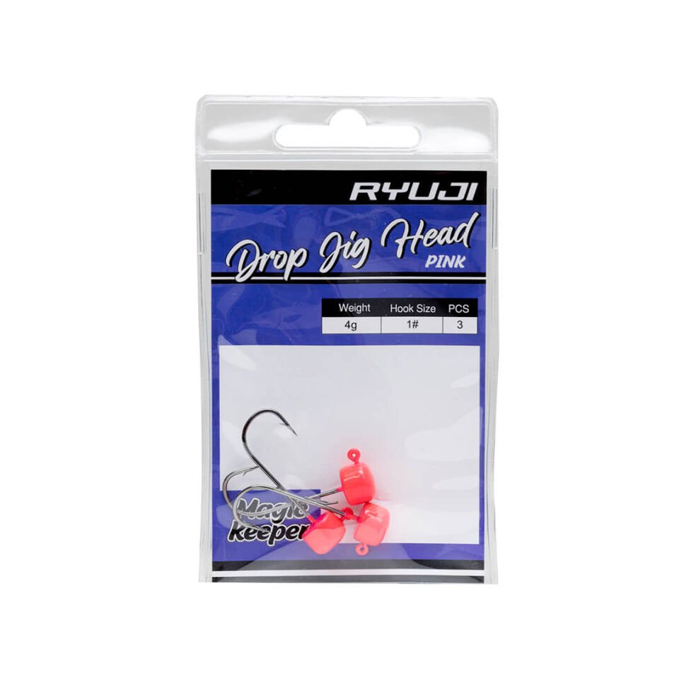 Ryuji Drop Jighead Pink UV