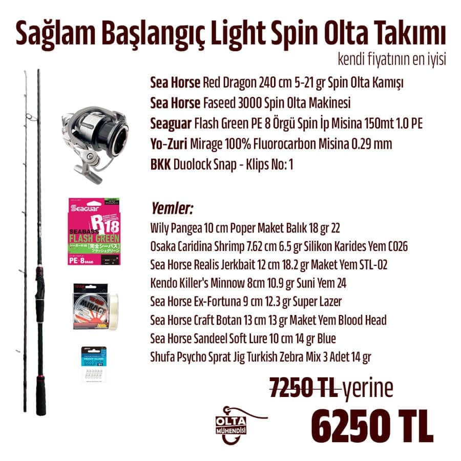Sağlam Başlangıç Light Spin Olta Takımı