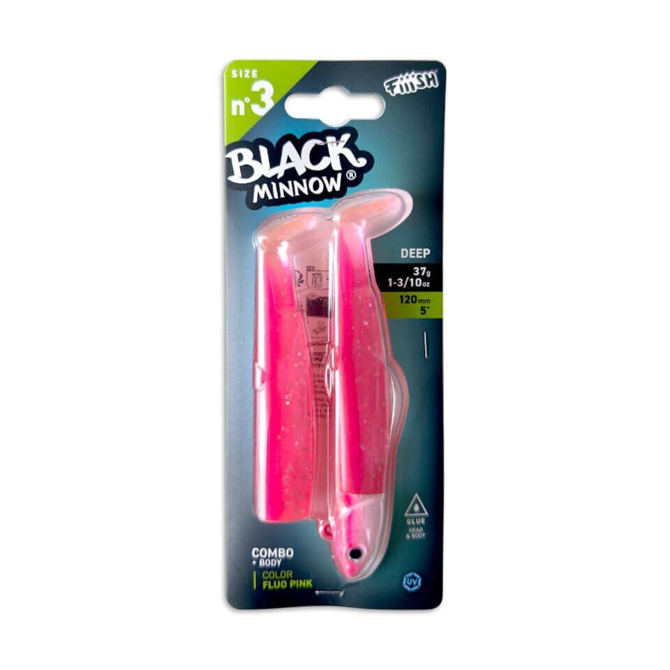 Fiiish Black Minnow BM120/3 BM3155 Combo Deep 37 Gr - Fluo Pink