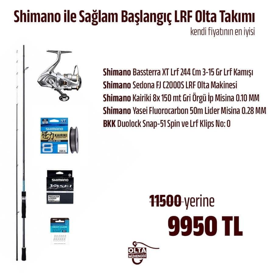Shimano ile Sağlam Başlangıç LRF Olta Takımı