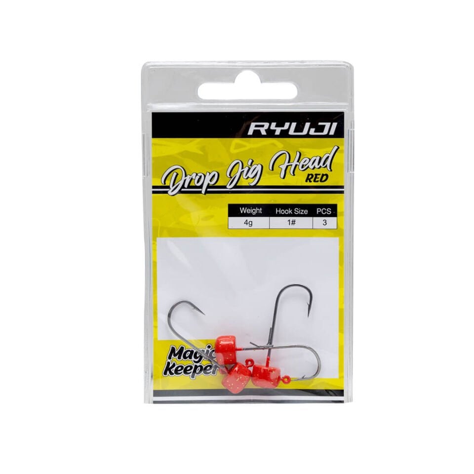Ryuji Drop Jighead Red UV