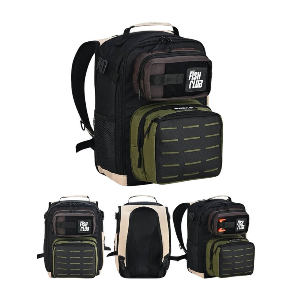 Fujin ProAji Back Pack Green Bej Balıkçı Sırt Çantası