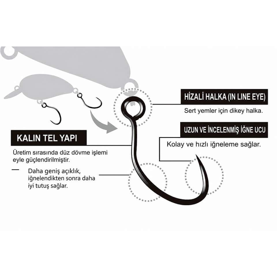 Decoy AH-10 Area Hook Type X Jove Single İğne