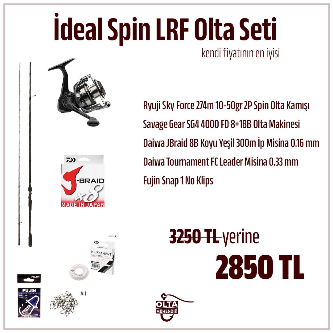 İdeal Spin LRF Olta Seti - Hızlı Kargo