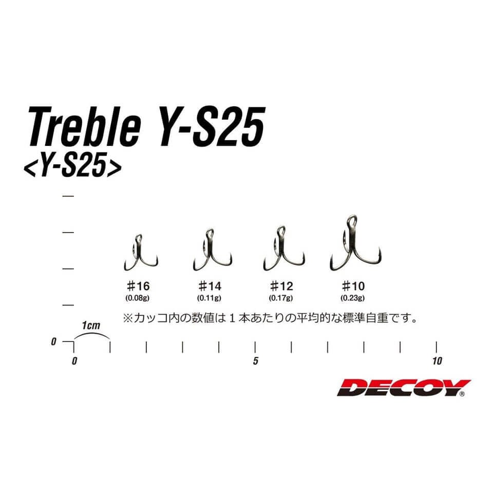 Decoy Y-S25 Light Game Treble Üçlü Olta İğnesi
