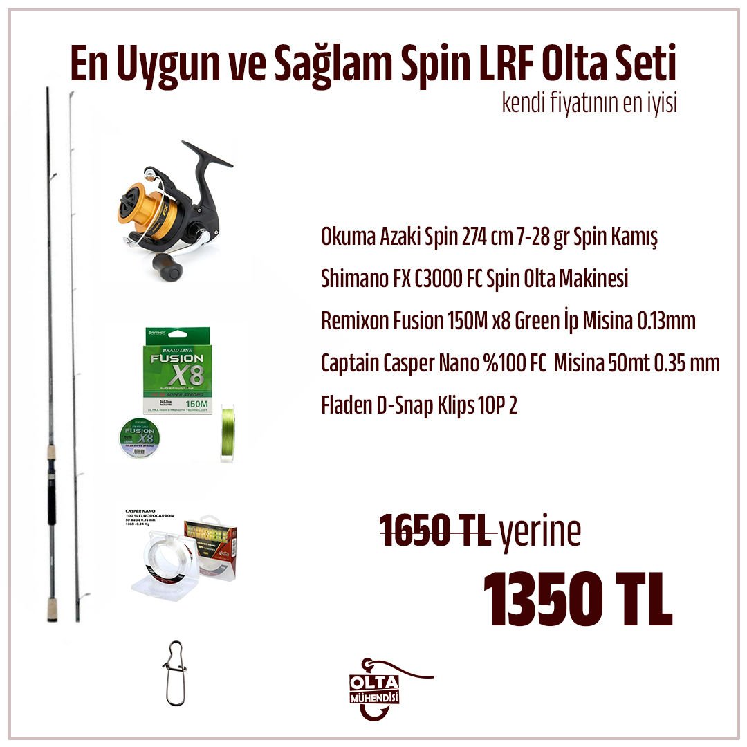 En Uygun ve Sağlam Spin Olta Takımı