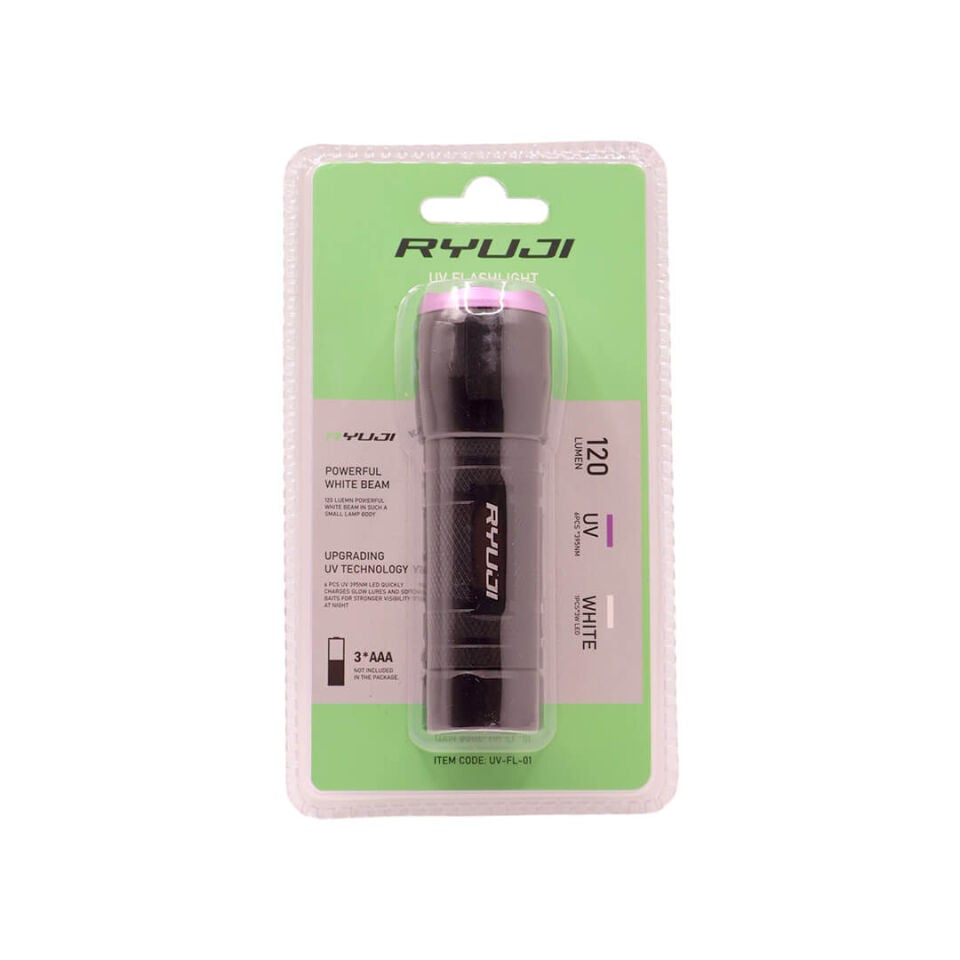 Ryuji 120 Lümen Beyaz + UV Işıklı El Feneri