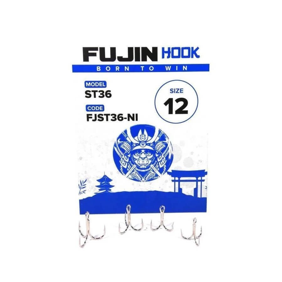 Fujin ST36 Üçlü Maket Balık İğnesi Nickel