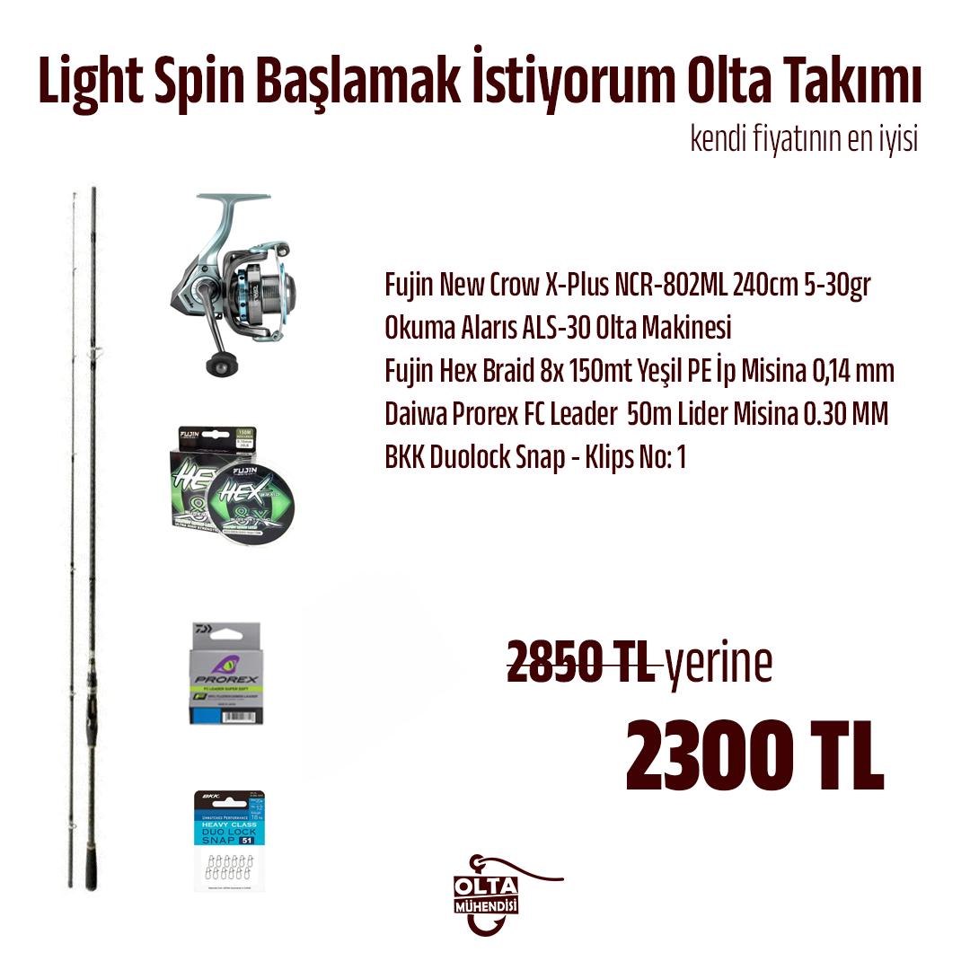 Light Spin Başlamak İstiyorum Olta Takımı