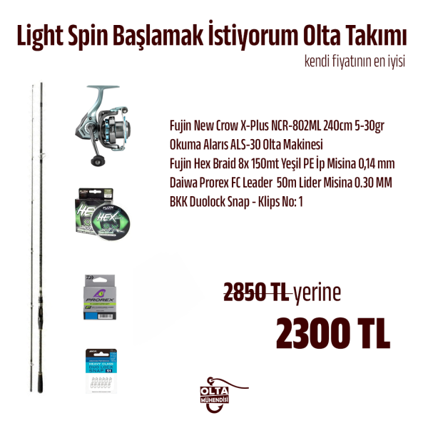 Light Spin Başlamak İstiyorum Olta Takımı