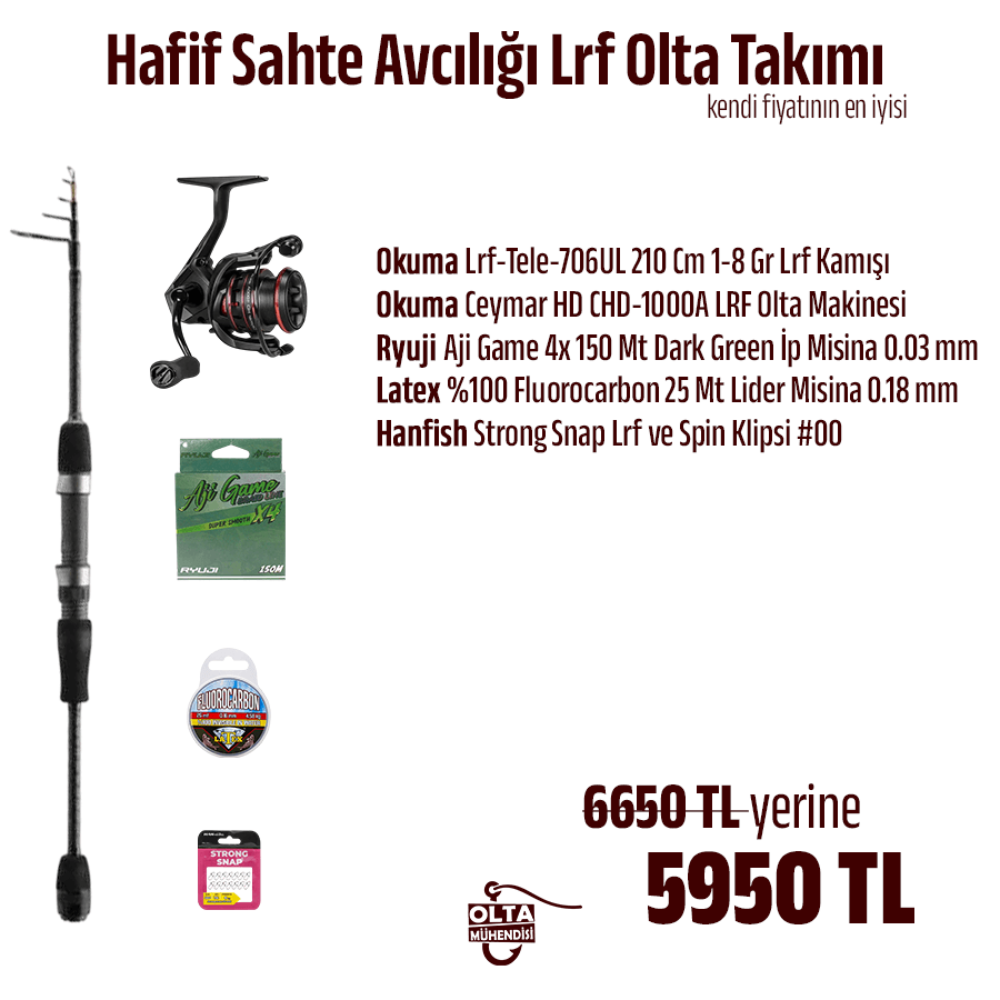 Hafif Sahte Avcılığı Lrf Olta Takımı