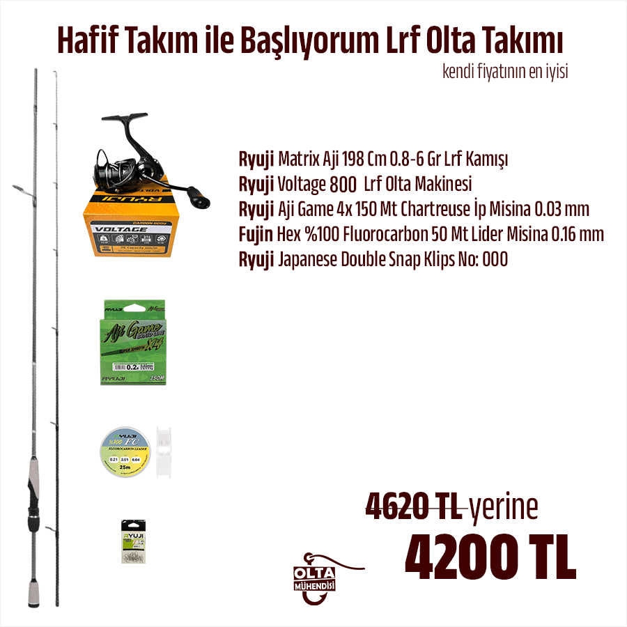 Hafif Takım İle Başlıyorum Lrf Olta Takımı