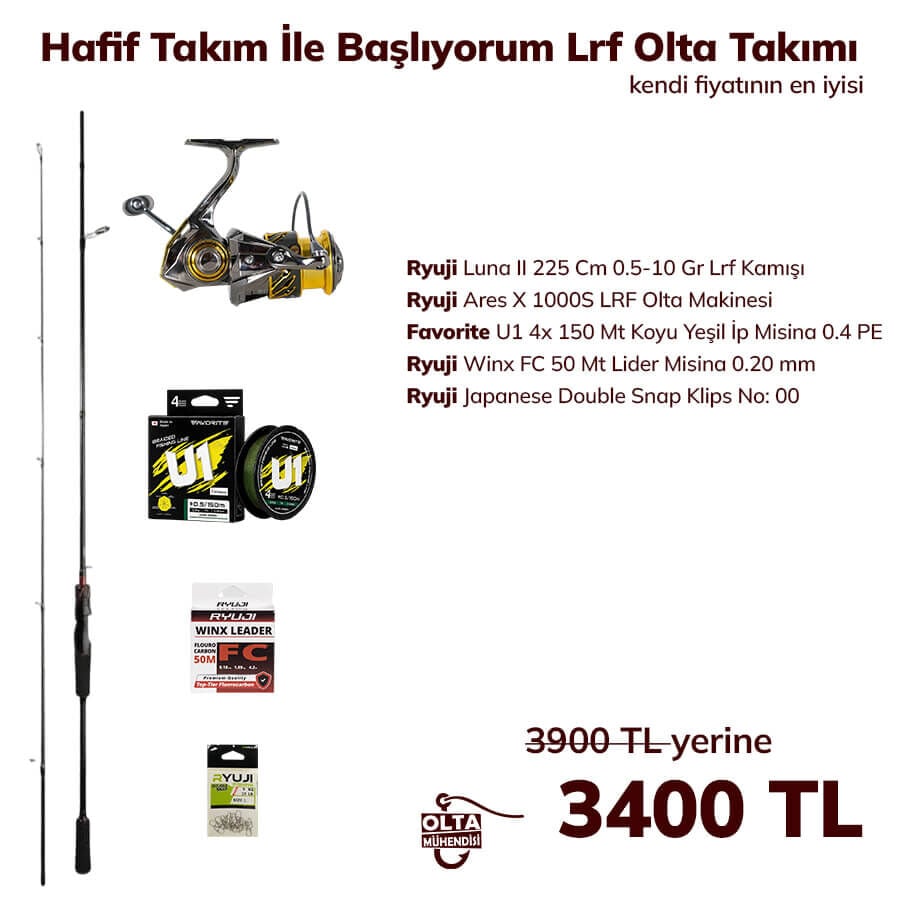 Hafif Takım İle Başlıyorum Lrf Olta Takımı