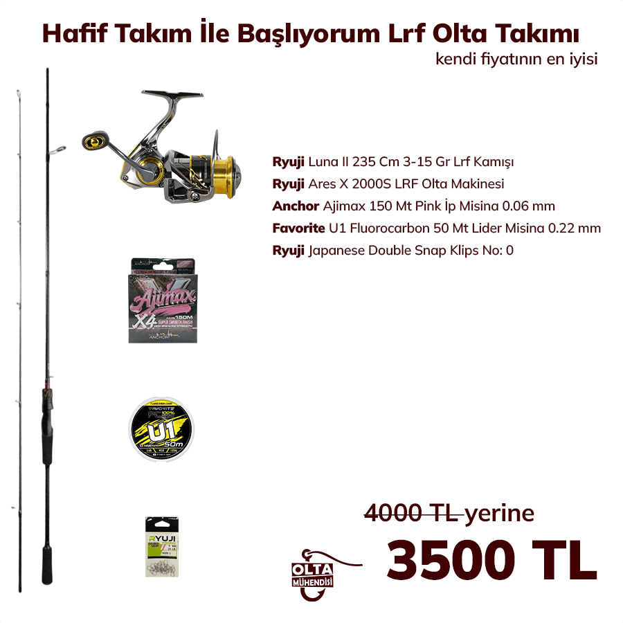 Hafif Takım İle Başlıyorum Lrf Olta Takımı