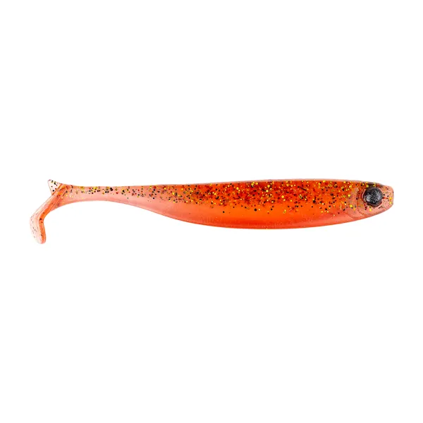 Mustad Mezashi Keel Tail Minnow 7.6 cm 3' Silikon Yem TRANSPARENT RED