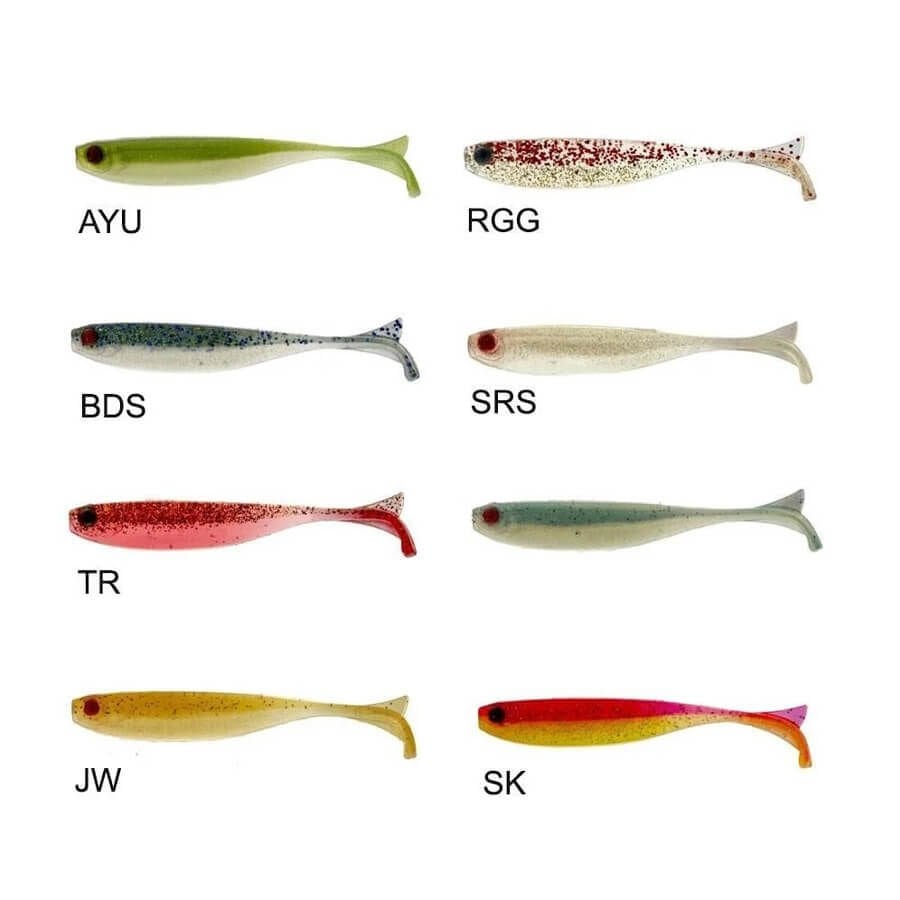 Mustad Mezashi Z-Tail Minnow 7.5 cm 7.6 cm Silikon Yem