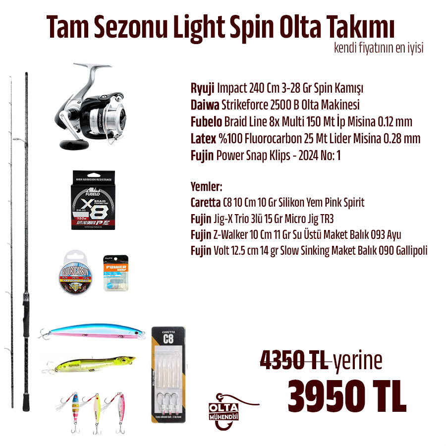 Tam Sezonu Light Spin Olta Takımı