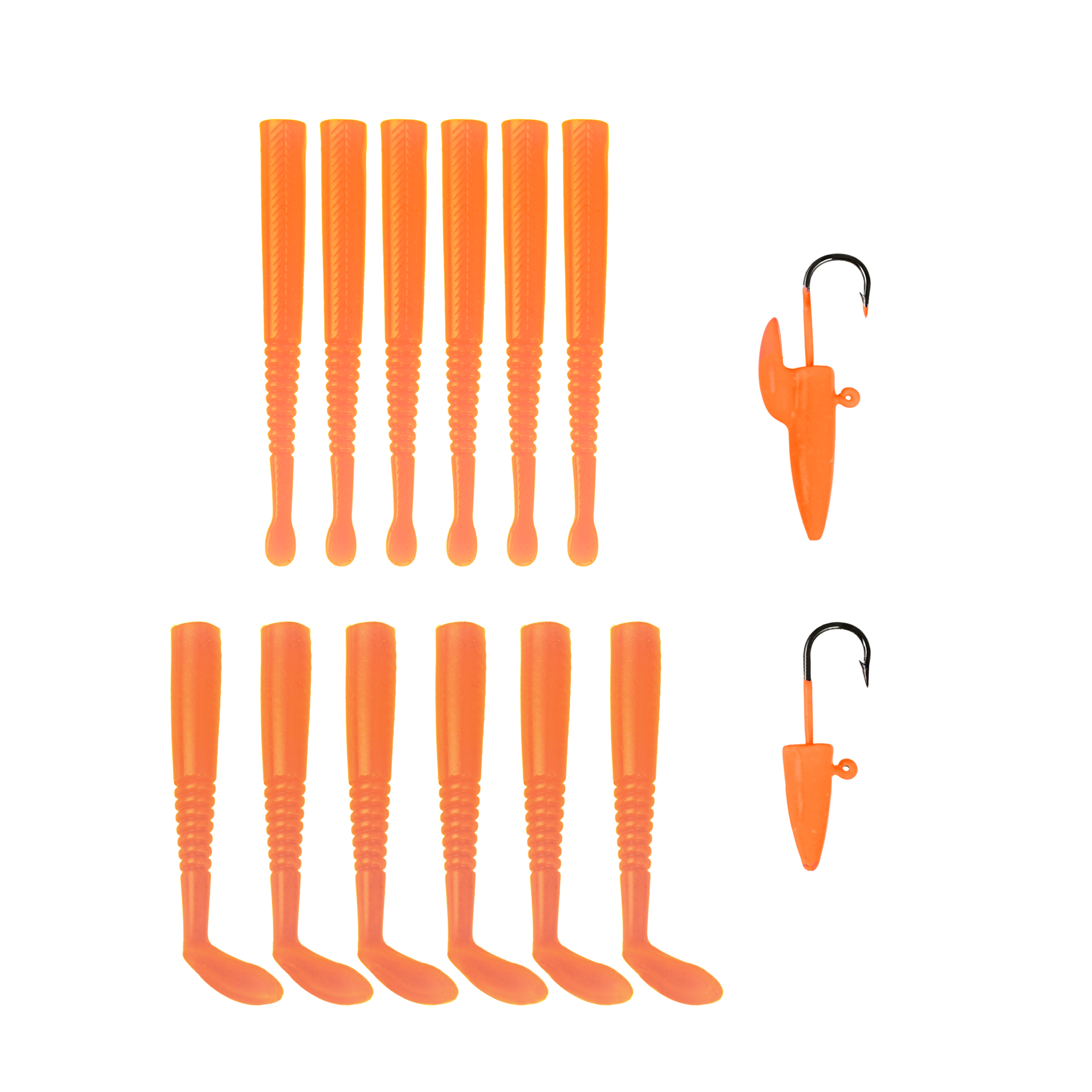 Fujin Micro Sandeel Kit - Silikon LRF Yemi Fluorecent Orange
