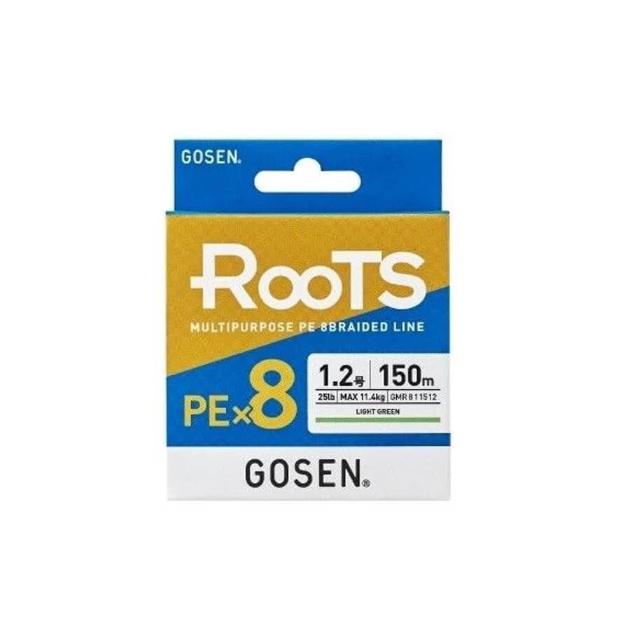 Gosen X8 Roots PE 8 Örgü Spin İp Misina 150 mt A.Yeşil