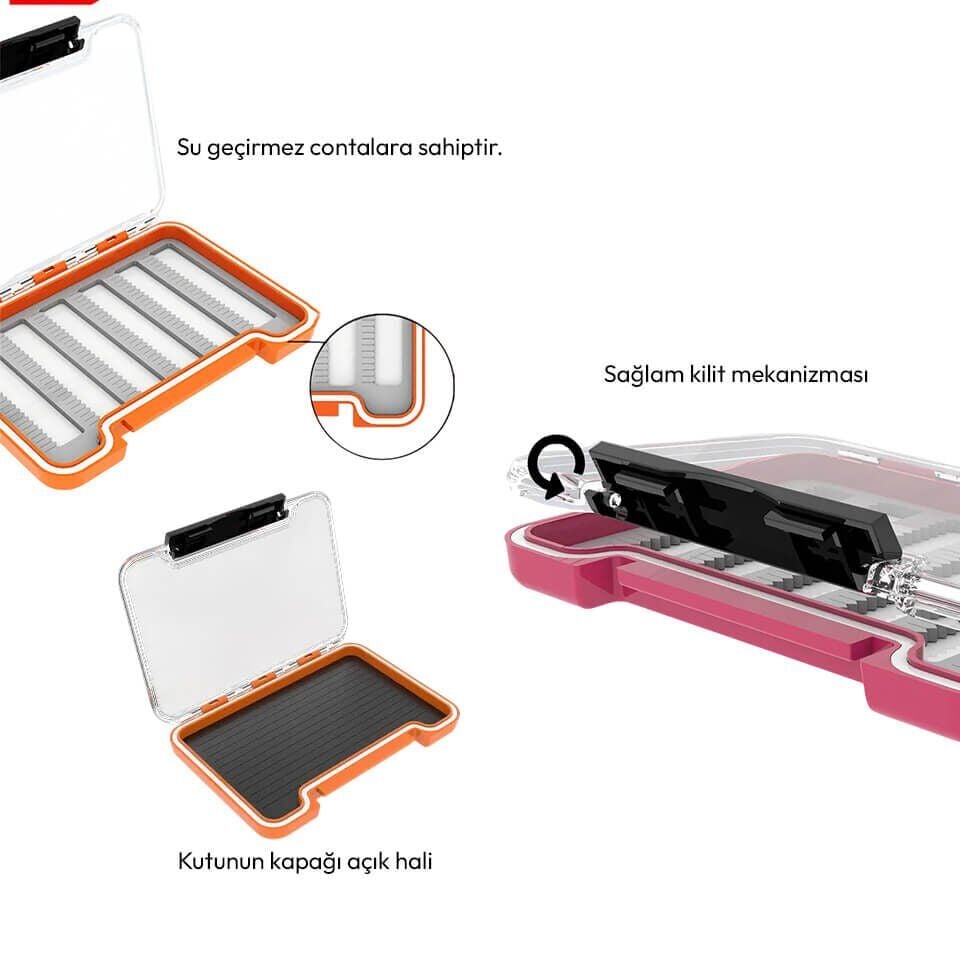 Mebao MB-HP138A Orange Jighead ve İğne Kutusu