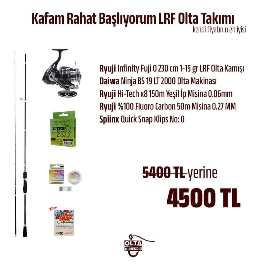 Kafam Rahat Başlıyorum LRF Olta Takımı