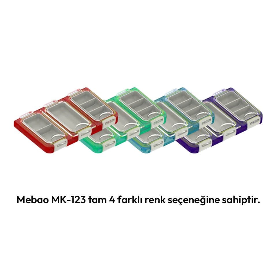 Mebao MK-123 Su Geçirmez Klips ve İğne Kutusu - Kırmızı