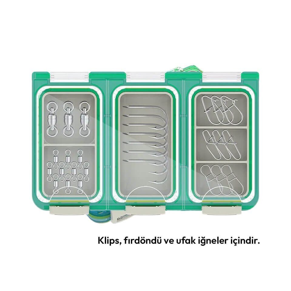 Mebao MK-123 Su Geçirmez Klips ve İğne Kutusu - Mavi