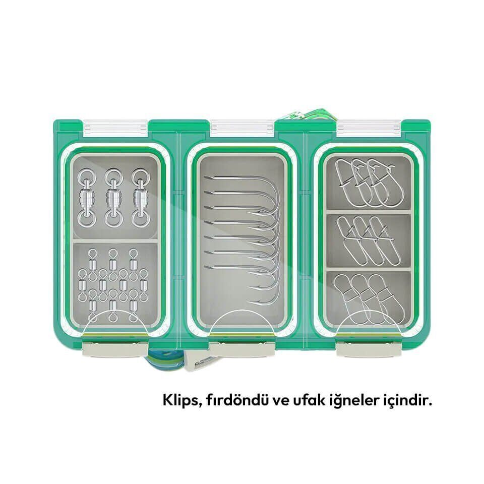 Mebao MK-123 Su Geçirmez Klips ve İğne Kutusu - Mor