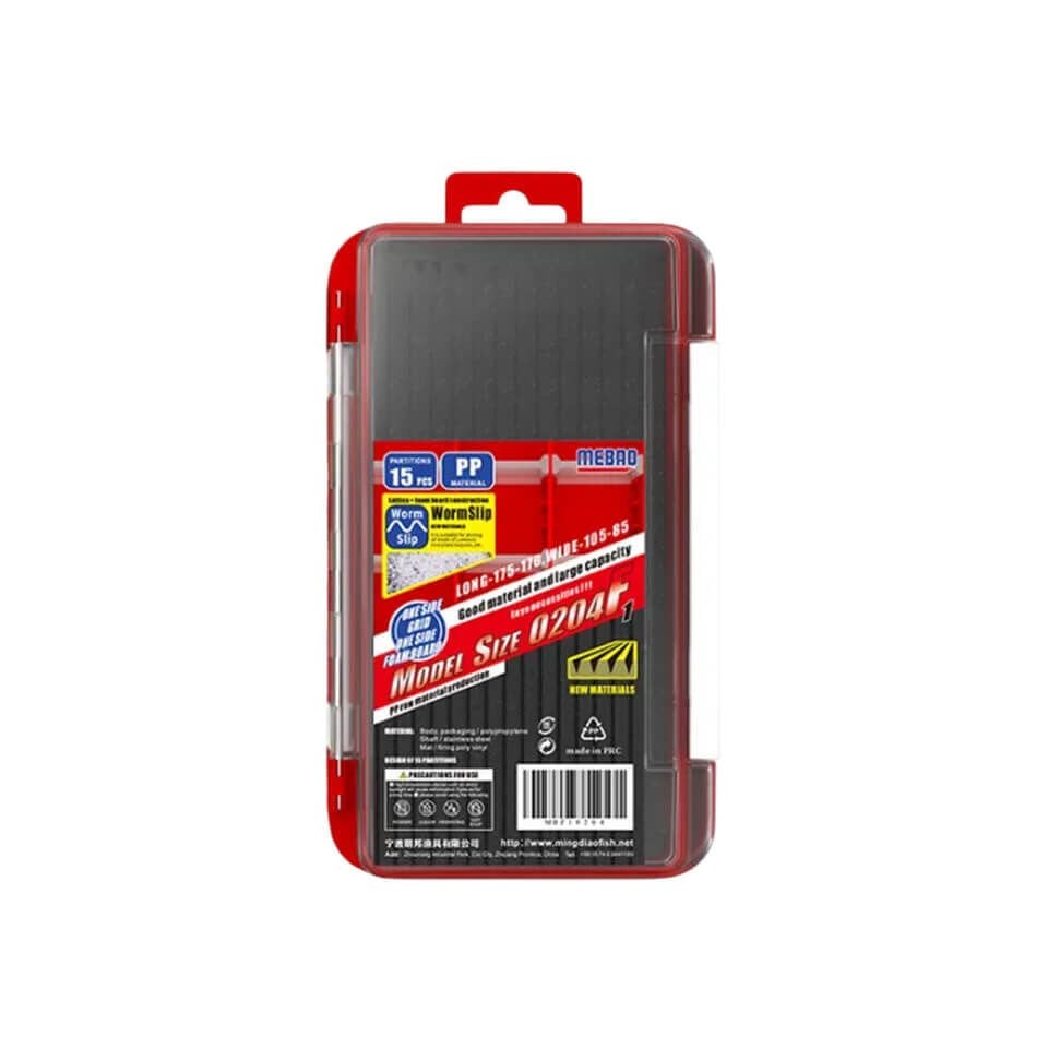 Mebao MBF1 Çift Taraflı EVA Maket ve Jighead Kutusu - Kırmızı