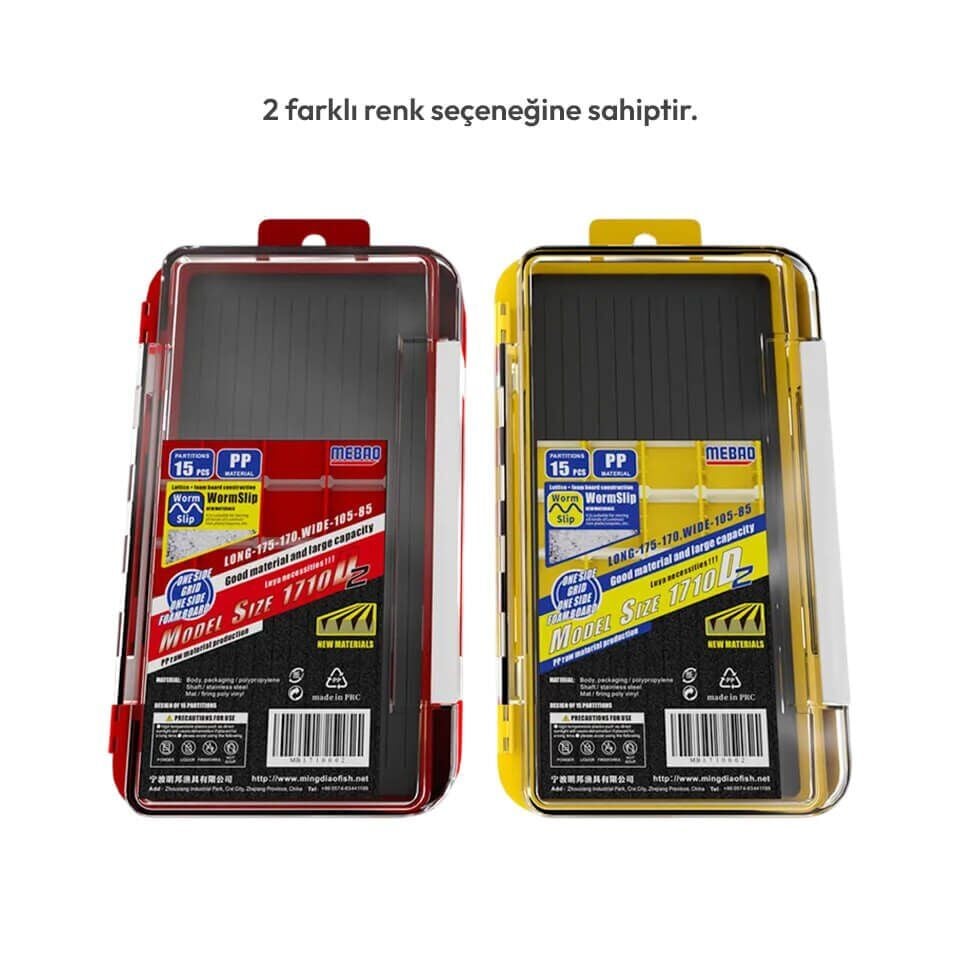 Mebao MBF1 Çift Taraflı EVA Maket ve Jighead Kutusu - Sarı