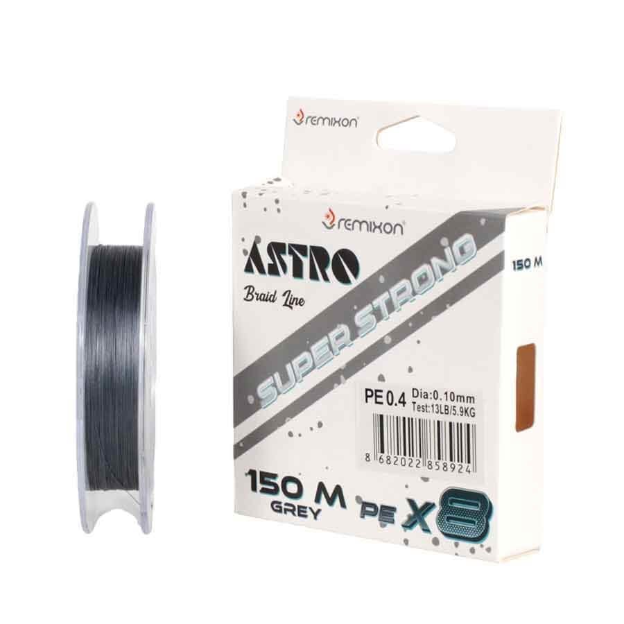 Remixon Astro 8x 150 mt Grey İp Misina 0.18mm
