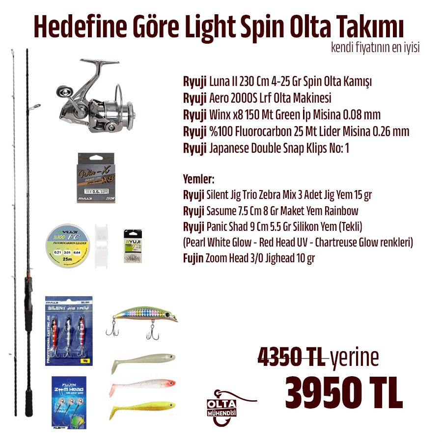 Hedefine Göre Light Spin Olta Takımı