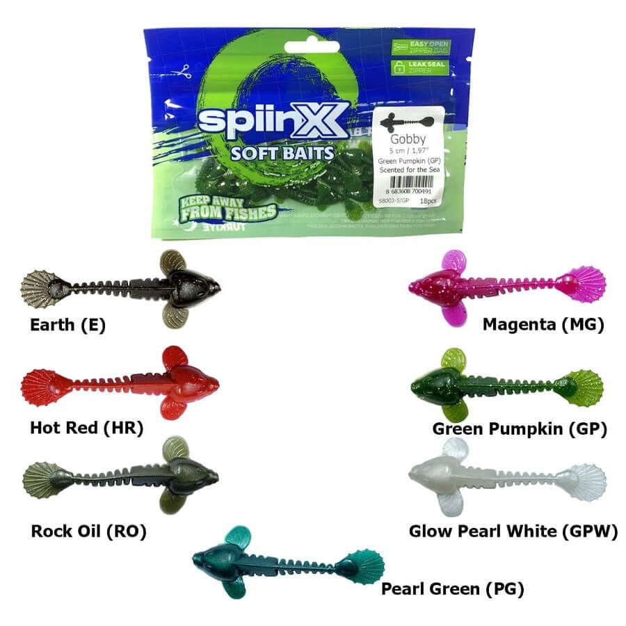 Spiinx Soft Baits Gobby 5 cm Kokulu Silikon Yem