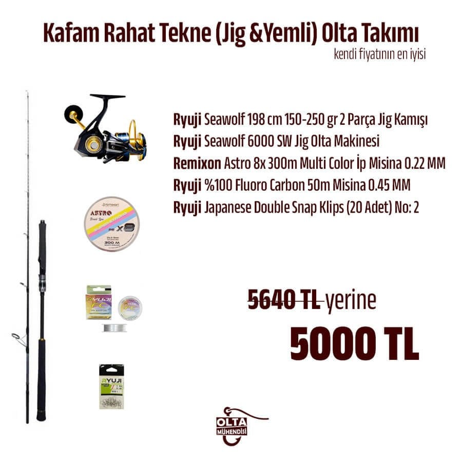 Kafam Rahat Tekne (Jig &Yemli) Olta Takımı
