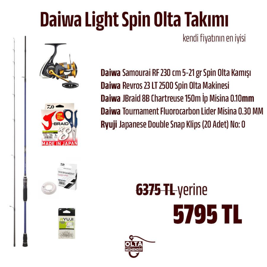 Daiwa Light Spin Olta Takımı - Hızlı Kargo